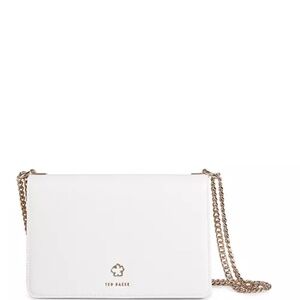 Ted Baker Jorjey Flower Eyelet Flap Crossbody Bag - Ivory